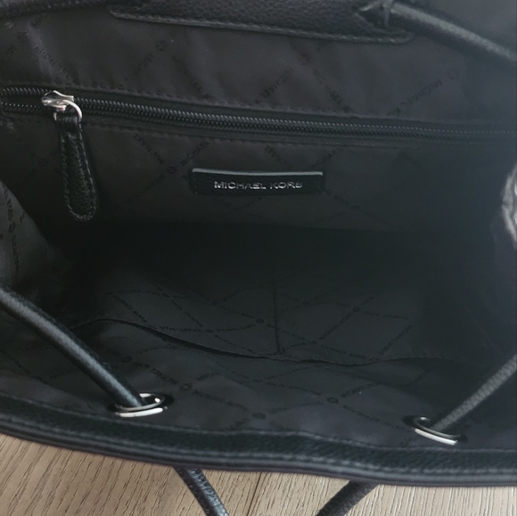 Michael Kors Abbey Canvas Leather Backpack - Picture 5 of 11